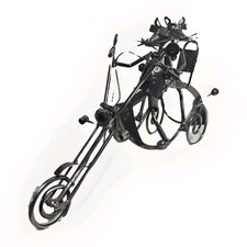 Flame Homeware Mandy & Mike Mice on a Bike Metal Wine Bottle Holder