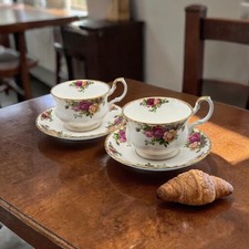 Set Of Two Royal Albert Old