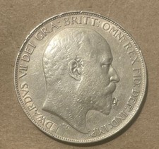 Great Britain - 1902 Large Silver Edward VII Crown - Scarce