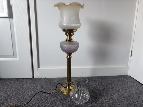 Vintage oil lamp style brass - lamp,