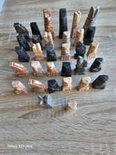 Marble & Onyx Carved Chess Set
