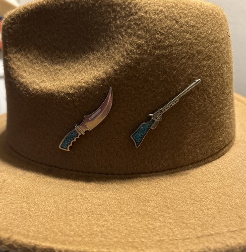 Bowie knife and - and, rifle