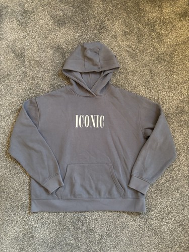 Primark blue hoodie - with, white
