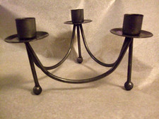 Vintage three-cup bent metal