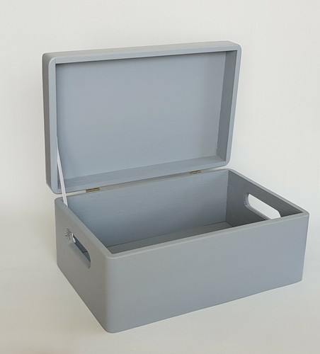 Plain wooden box - plain,
