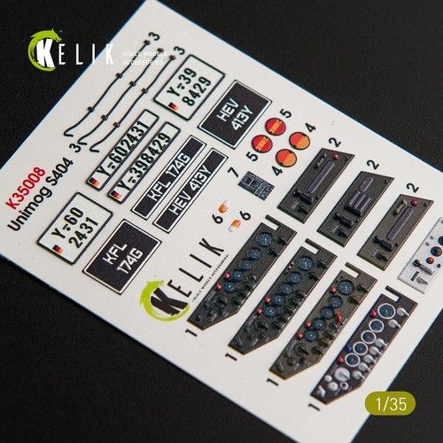 Unimog 404 interior decals - 404., 3d