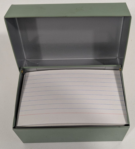 Vintage green metal 4x6 - green,