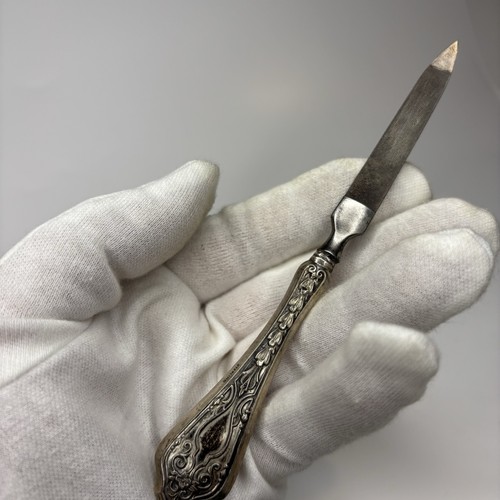 Antique sterling silver handle - antique,