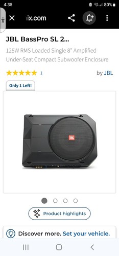 Jbl basspro sl2 low profile - sl2, 8"