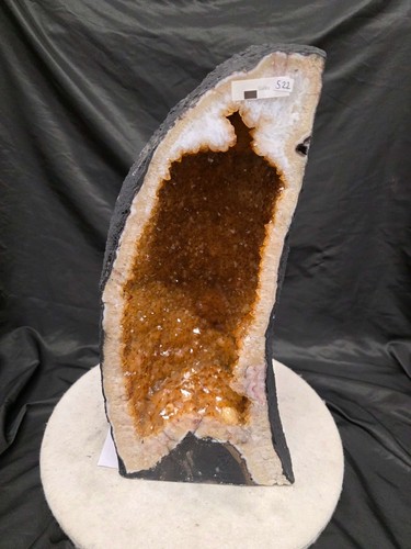 Tall citrine geode 522 crystal - tall,
