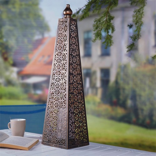 Battery powered pyramid - battery, lamp