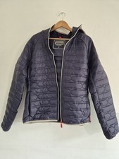Hunter Quilted Hooded Jacket Size Medium  New Condition Blue.