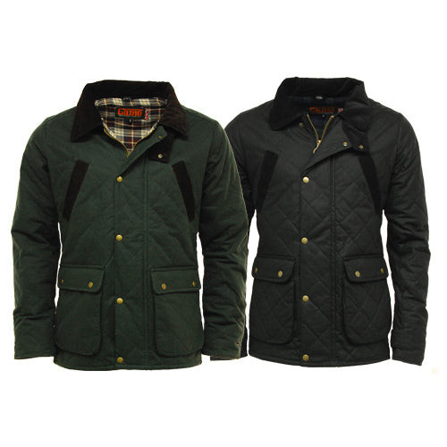 Game oxford quilted wax jacket - game,