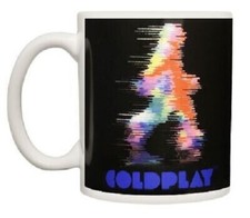 COLDPLAY - FUZZY MAN  LOGO - OFFICIAL BOXED MUG !
