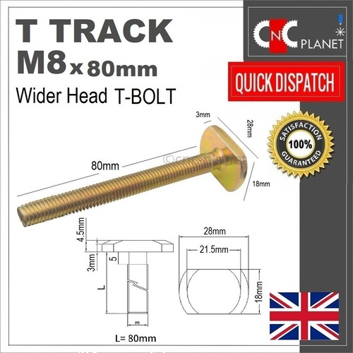 Bolt 80mm t slot - 80mm,