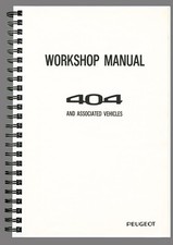 PEUGEOT 404 WORKSHOP MANUAL