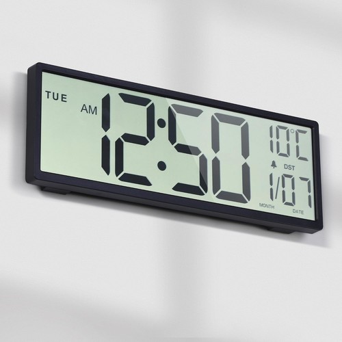 Digital wall clock battery - clock,