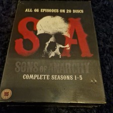 Sons Of Anarchy Series 1-5  Complete (Box Set) (DVD) New And Sealed Small Damage