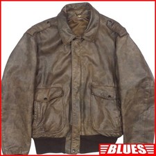 Made in America Schott Men s XL Leather Flight Jacket G 1 Schott 684SM Brown