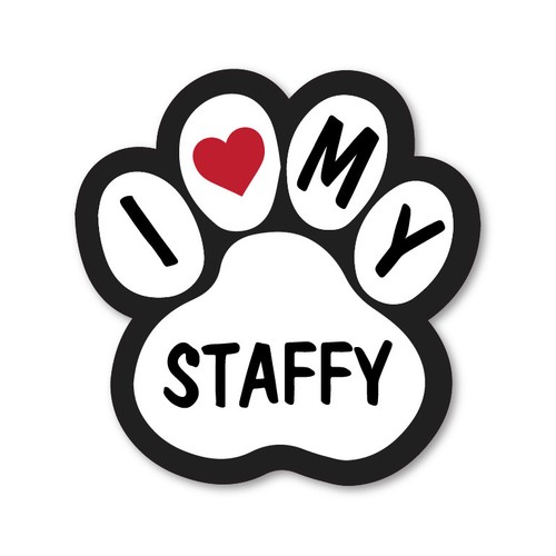 Love staffy car van lorry - van,