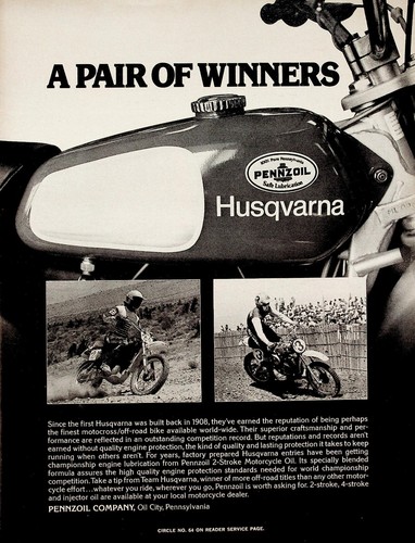 1976 husqvarna pennzoil - 1976,