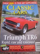 CLASSIC CARS MAGAZINE OCT 1995 TRIUMPH TR6 JAGUAR XK150 LAMBO 4X4 ALFA DAIMLER M