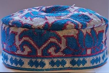 Traditional Handmade Uzbekistan Kufi Hat Cotton/Silk New Without Tags Size M