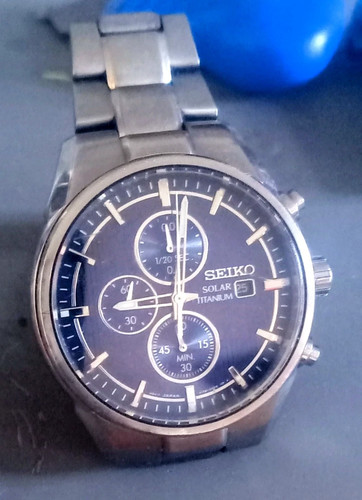 Seiko v176 0af0 solar titanium - seiko,