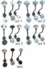 Set of 3 iron hooks with