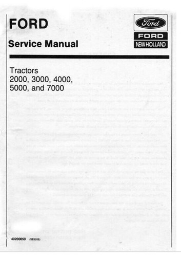 Ford 2000 3000 - 4000, 7000