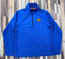 Craghoppers Bear Grylls Fleece Jacket Mens Medium Blue 1/4 Zip Walking Hiking