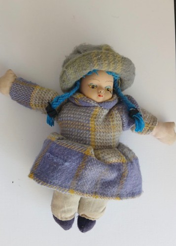 Vintage doll painted - vintage,