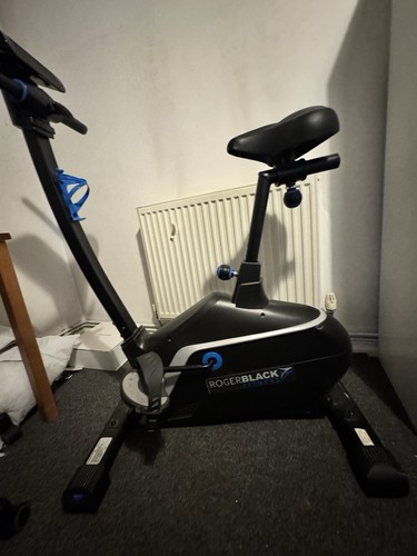 Roger black exercise bike - black,