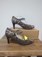 Clarks Snake Print Mary Jane
