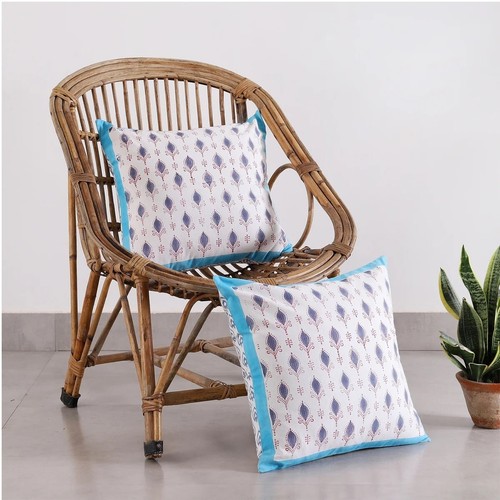 White blue ethnic motifs - white,