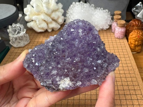 Natural amethyst cut geode - cut,
