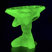 Uranium Glass Bowl Collectible