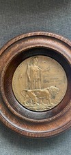 WW1 Death Penny Plaque RARE