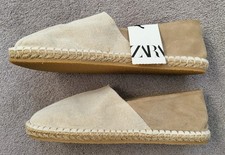 ZARA men's Leather and Fabric