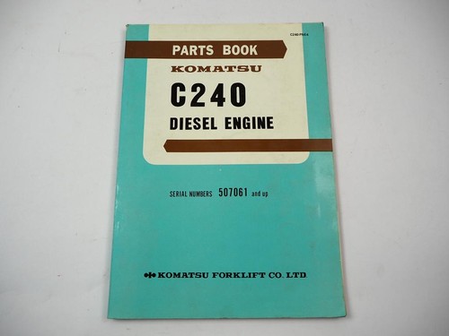 Genuine 1981 komatsu - genuine, c240