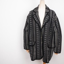 KENZO JUNGLE Women'sVintage Modele Depose Knitted  Relaxed Blazer Jacket L / XL