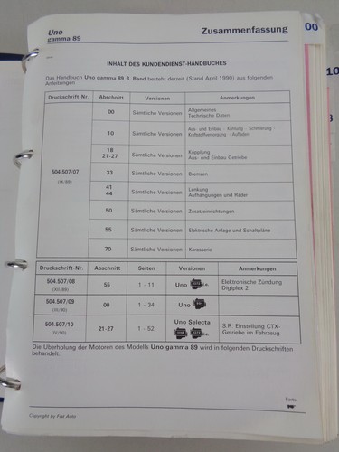 Workshop manual fiat uno ii - workshop,