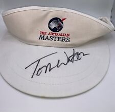 Tom Watson (USA)  signed Australian Masters visor/cap  + COA