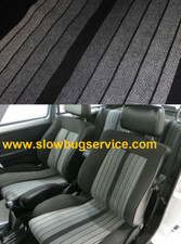 VW GOLF MK1 GTI - FABRIC SEATS INTERIOR SEAT CLOTH FABRIC MATERIAL GREY BLACK