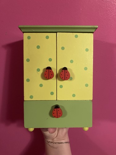Whimsical ladybug jewelry box - ladybug,