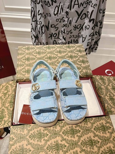 Gucci canvas platform - gg,
