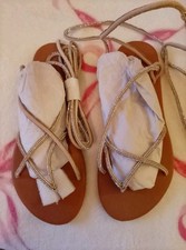 Asos Nude Leather Silver