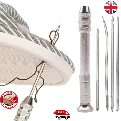 Leather sewing awl kit handle - leather,