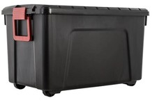 Power Box 110 Litre Storage Trunk with Wheels for DIY, Loft or Garage Storage