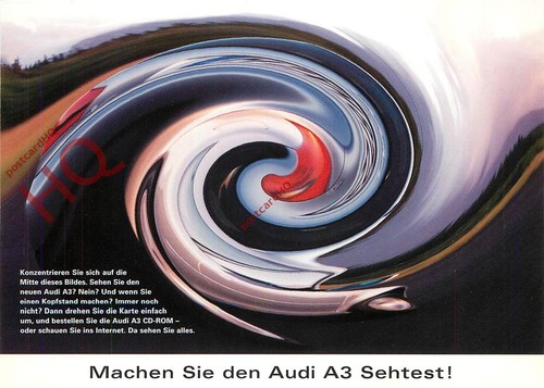 Picture postcard audi a3 - postcard>>audi,